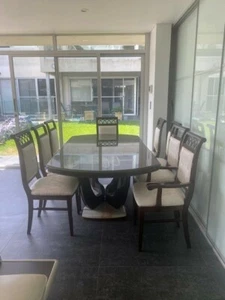Mahogany 6 seater extendable to 8 seater table - Picture 1 of 2