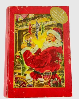 C R Gibson Tarjetas de Navidad St. Nick Glitter Betty Whiteaker Caja de 15 Foto 1 de 4
