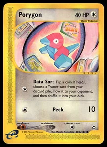 Porygon (103b) #103b/147 Aquapolis Pokemon Near Mint or Better - Picture 1 of 2