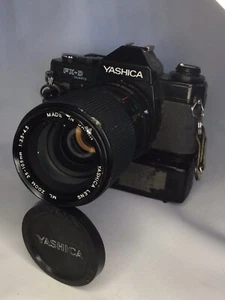Vintage Yashica FX-5 Quartz SLR Film Camera W/ 35-105mm Lens FX Winder For Parts - Picture 1 of 10