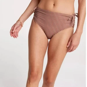 Bikini da bagno CALIA vita media increspato laterale fondo nuovo con etichetta XL - Foto 1 di 4