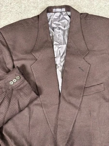 Vintage Givenchy Blazer Mens 44 Houndstooth Wool Sport Coat France Classic 90s - Picture 1 of 15