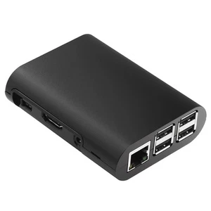 Gehäuse für 3 Model B, Pi 2 Model B & Pi B+4 schwarz M8H77802 - Bild 1 von 9