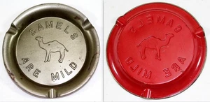 Rare Vintage Camel "Camels Are Mild"  Red Bottom Metal Ashtray - Picture 1 of 4