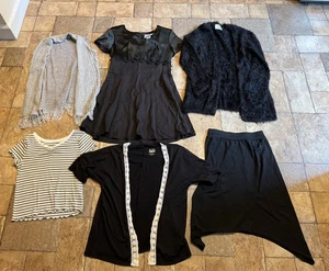 Lot Of Girls Clothes Size 10-12, 14 Justice Used Dress-Skirt-Cardigan-Vest - Picture 1 of 8