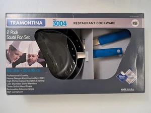 Tranomtina Pro 3004 Profesional Aleación de Aluminio Restaurante Utensilios de Cocina Paquete de 2-8,10" - Imagen 1 de 8