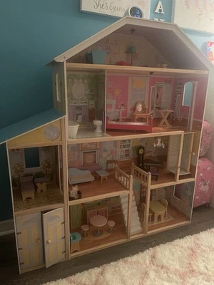 KidKraft Majestic Mansion Wooden Dollhouse with Elevator and Garage - Image 1 of 4