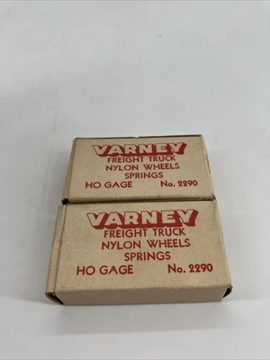 2x VARNEY HO/OO NO.2290 - CAMIÓN DE CARGA RUEDAS NYLON RESORTES Foto 1 de 3
