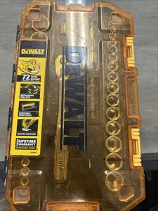 DeWalt Socket Set 72 Tooth Ratchet 33 Piece SAE/Metric 74305897 With Case - Picture 1 of 9