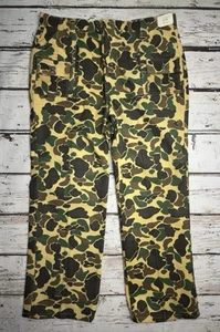 VTG Deerskin Camouflage Camo 206 A Melton Product Flannel Hunting Pants NOS READ - Picture 1 of 10