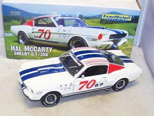 1:18 EXACT DETAIL 1966 SHELBY MUSTANG GT350 R RACE CAR #70 HAL MCCARTY #119 NIB - Picture 1 of 14