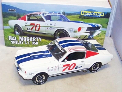 1:18 EXACT DETAIL 1966 SHELBY MUSTANG GT350 R RACE CAR #70 HAL MCCARTY #119 NIB - Image 1 of 4