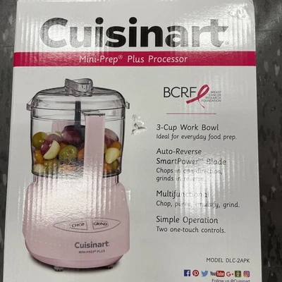 Cuisinart DLC-2APK Food Processor Mini-Prep Plus 24 Ounce, Pink - New - Image 1 of 4