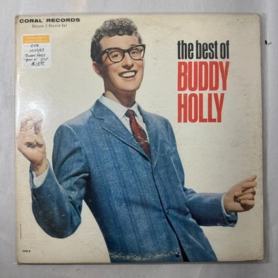 The Best of Buddy Holly 2×LP Vinyl Record Set Coral Records CXB-8 1960s - Image 1 of 4