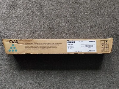 ORIGINAL INFOTEC 884945 CYAN TONER CARTRIDGE FOR RICOH 3535 & 4045. NEW IN BOX  - Image 1 of 4