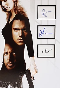 PRISON BREAK Multi Signed 18x12 Photo Display PURCELL, MILLER, CALLIES COA - Picture 1 of 1