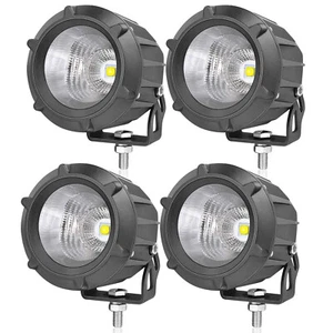 4 X 3.5" 50W Round Light Pods Round Off Road Driving Light Bar - Picture 1 of 7