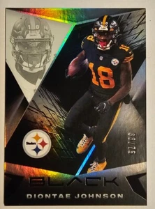Panini Black Silver 2021/75 Diontae Johnson #82 Steelers - Imagen 1 de 2