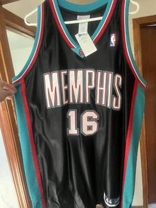 Authentic Reebok Memphis Grizzlies Pau Gasol Jersey #16 Size 44 - Picture 1 of 6