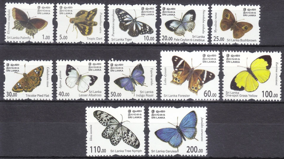 Sri Lanka New Issue 2022-12-01 (Set) Butterflies - Image 1 of 1