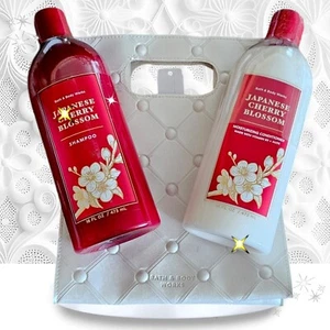 BATH & BODY WORKS JAPANESE CHERRY BLOSSOM SHAMPOO & CONDITIONER In B &B BAG - Picture 1 of 8