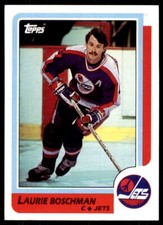1986-87 Topps Laurie Boschman . Winnipeg Jets #184