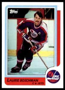 1986-87 Topps Laurie Boschman . Winnipeg Jets #184
