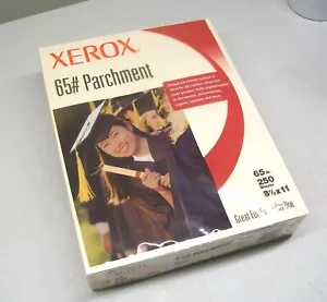 Xerox 65# Parchment Natural Copy Printer Paper 250 Sheets 8 1/2 by 11 - Picture 1 of 4