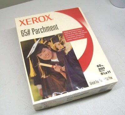 Xerox 65# Parchment Natural Copy Printer Paper 250 Sheets 8 1/2 by 11 - Image 1 of 4