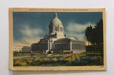 Postcard - Olympia Washington, Floral Gardens at State Capital
