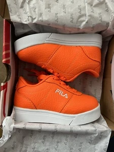 New Fila Infant/toddler Sz 6, Impress LL Low Sneakers Bright Orange - Picture 1 of 5