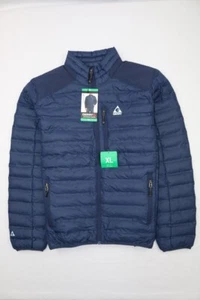 Gerry Mens Lightweight Puffer Jacket Navy Blue XL Insulated Welded Channels Zip - Picture 1 of 18