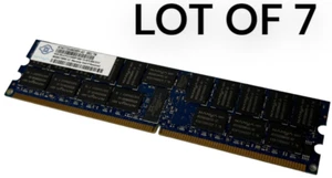 (LOT OF 7) Sticks 4GB Nanya 2Rx4 DDR2-800 PC2-6400P ECC Server Reg Memory - Picture 1 of 2