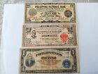 Philippines, Banknotes, 1, 5 &amp; 20 pesos 1941 ,1942 &amp; Victory          refyy23
