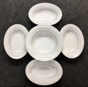 5 Corning Casual Elegance Bowls White Floral Casserole Oven Microwave Freezer - Picture 1 of 10