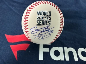 Mookie Betts & Cody Bellinger Signed 2020 WS Baseball MLB & Fanatics certified - Picture 1 of 3