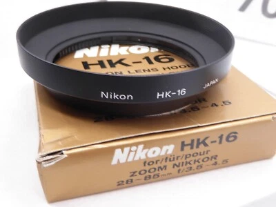 [N.Mint] Nikon HK-16 SLIP-ON Metal Lens Hood for AI-S 28-85mm f/3.5-4.5 - Image 1 of 3