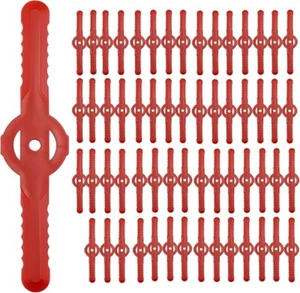 60 Pcs String Trimmer Head Blades , Weed Eater Wacker Blades Plastic Replacement - Picture 1 of 7