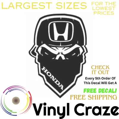 Adesivo de vinil para janela de carro Punisher Skull Decalque JDM Racing Honda Civic Vtec Si - Imagem 1 de 4