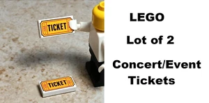 LEGO Concert Tickets Party Invitations Lot of 2 Gala Movies Stub World Tour - Picture 1 of 1