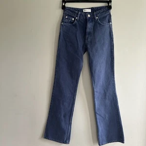 Zara women’s blue acid wash color bootcut jeans size 0 NEW - Picture 1 of 8