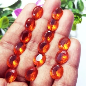 31.15 Ct/ 15 pcs MM Size Brazilian Orange Topaz Loose Gemstone With Free Gift - Picture 1 of 6