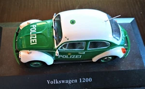 VW Käfer grün-weiß "POLIZEI" ohne Blaulicht HH-Kennzeichen Edition Atlas 1:43  - Bild 1 von 8