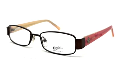 NEW CANDIE'S C BONNIE BRN BROWN PINK AUTHENTIC EYEGLASS PETITE FRAMES 44-15-125 - Image 1 of 4