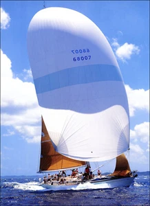 1998 Vintage Segeldruck Beken of Cowes Splendid Segelyacht Schiff Boot UK - Bild 1 von 3