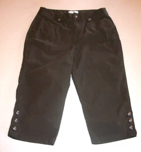 Christopher & Banks Damen-Caprihose olivgrün Baumwolle 6 - Bild 1 von 2