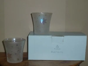 PartyLite Snowy Nights Windlichthalter Paar ~ Top gebrauchter Zustand im Karton - Bild 1 von 7