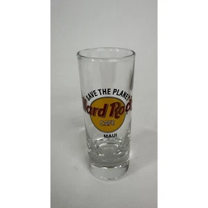 Hard Rock Cafe Maui Shot Glass Save The Planet Collector Souvenir Barware - Picture 1 of 8