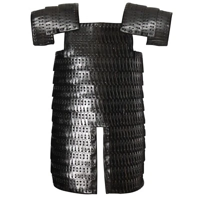 Disfraz LARP Celta Armadura Cuero Armadura Laminar Escala Cuero Medieval - Negro Foto 1 de 4
