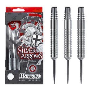 18 Gram HARROWS SILVER ARROWS Darts Set with Stems, Flights, & Case ! - Picture 1 of 1